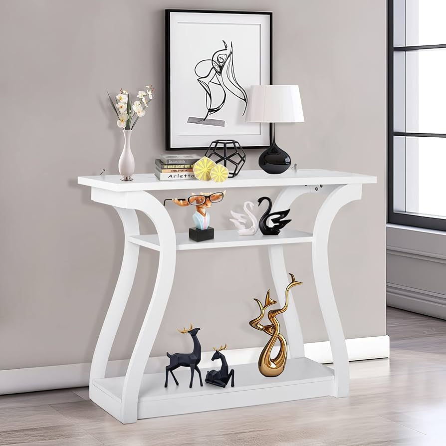 Amazon.com: ZenStyle Wood Console Table with Curved Legs and